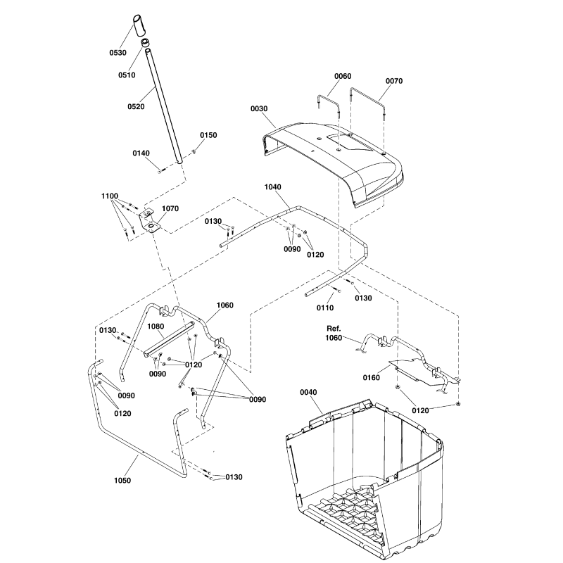 BRACKET Exhaust handle ZS1758659BMYP ORIGINAL SNAPPER