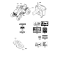 AUTOCOLLANT ORIGINAL SNAPPER - DANGER ROTATIF ZS1720389SM