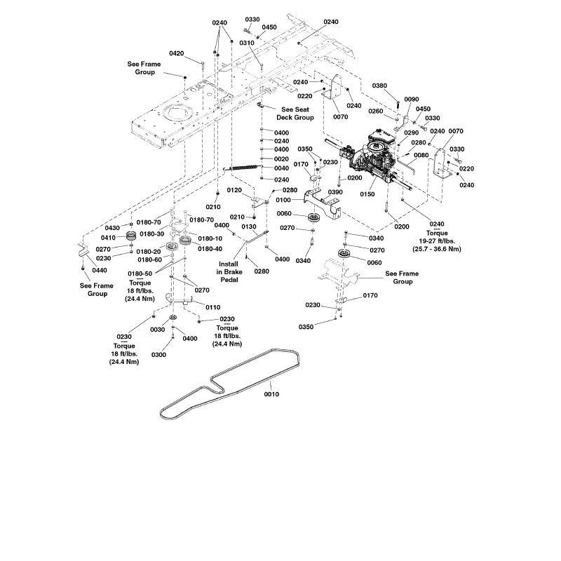 STAFFA, Montaggio trasmissione ZS84002634 ORIGINALE SNAPPER