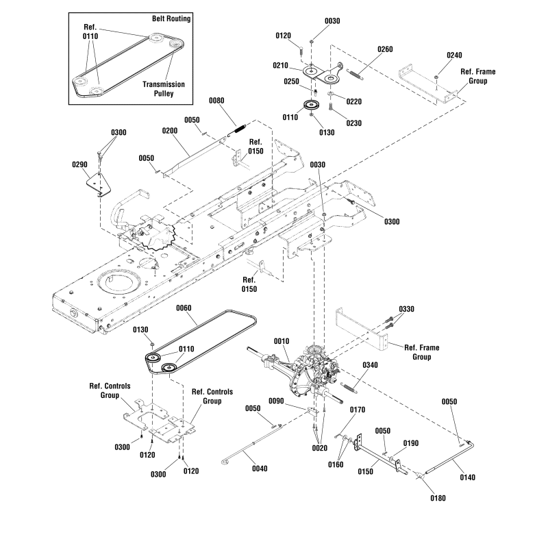 CINGHIA, Secondaria (81,37" EL, sezione HA) ZS885495 ORIGINALE SNAPPER