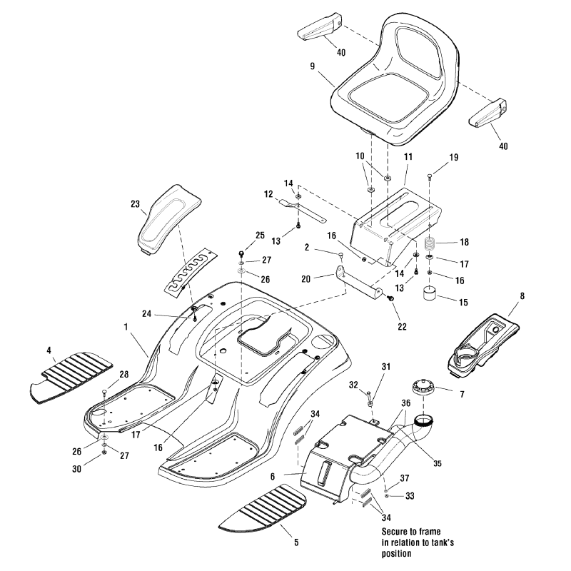 SNAPPER ORIGINAL ZS1687021 ARMREST KIT