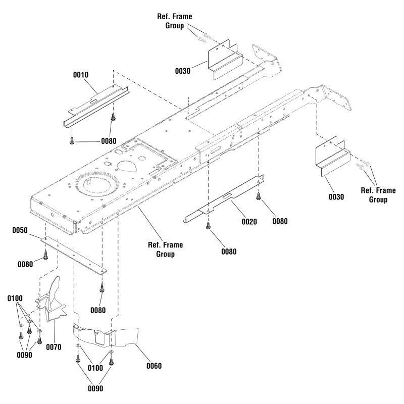 GUARD, Anteriore, DX ZS885605YP ORIGINALE SNAPPER