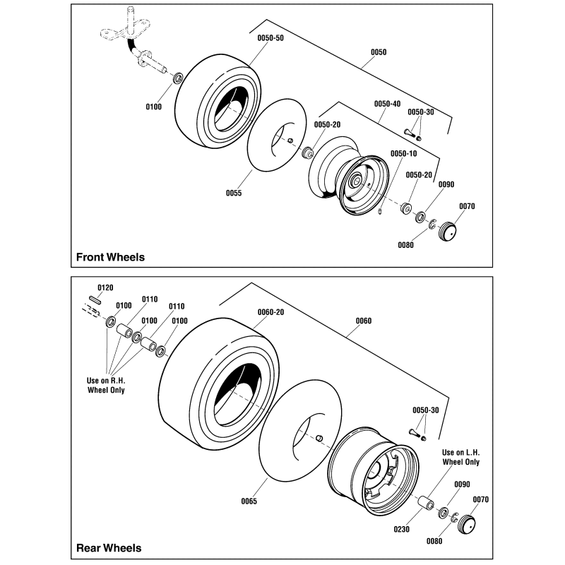 SNAPPER Rad- und Reifensatz, hinten, 20 x 8-8 ZS885457YP ORIGINAL