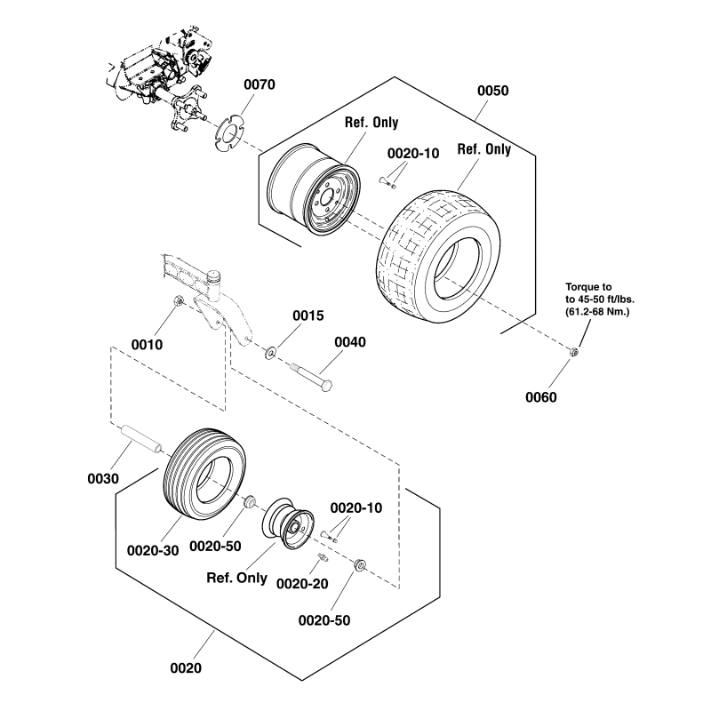 WHEEL &amp- TIRE ASSY ZS1734013SM ORIGINAL SNAPPER