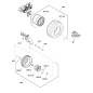 ASSEMBLY, Wheel and Tire, 18 X 8.5-8 (K505) ZS1758998YP GENUINE SNAPPER