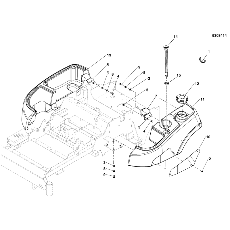 SNAPPER FUEL CAP ZS5103005YP ORIGINAL