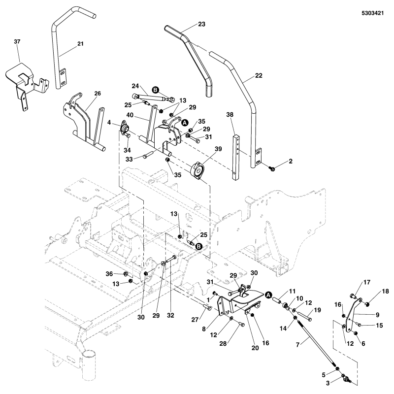 TUERCA, 5/16-24 HEXAGONAL ZS5025033SM ORIGINAL SNAPPER