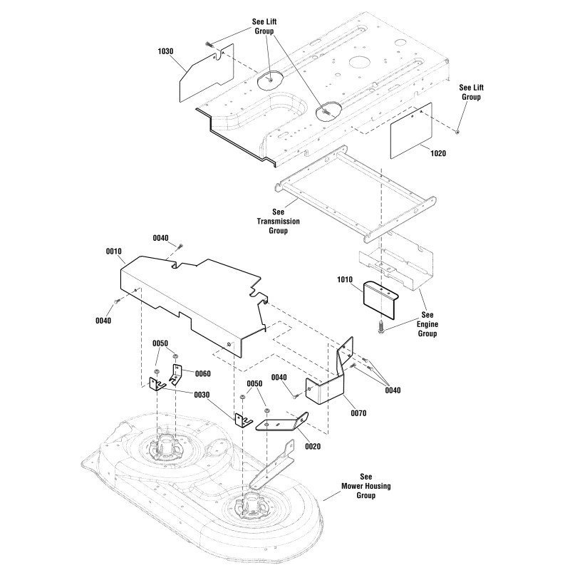 SUPPORT, COUVERCLE DE COURROIE, AVANT ZS1736518BMYP AUTHENTIQUE SNAPPER