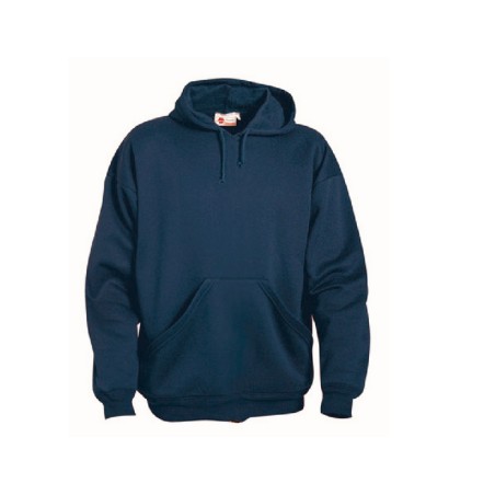 Working hooded sweatshirt various sizes with front zip blue colour | Newgardenstore.eu