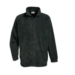 Work fleece sweatshirt various sizes with front zip blue colour | Newgardenstore.eu