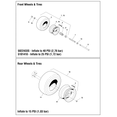 WHEEL, 10X7.00 4/4 FULL F237 2.625 OS ZS5102329X2 ORIGINAL SNAPPER | Newgardenstore.eu