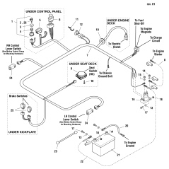 WIRING HARNESS, SNAPPER Z . × EZT2050 ZS5400371SM ORIGINAL SNAPPER | Newgardenstore.eu