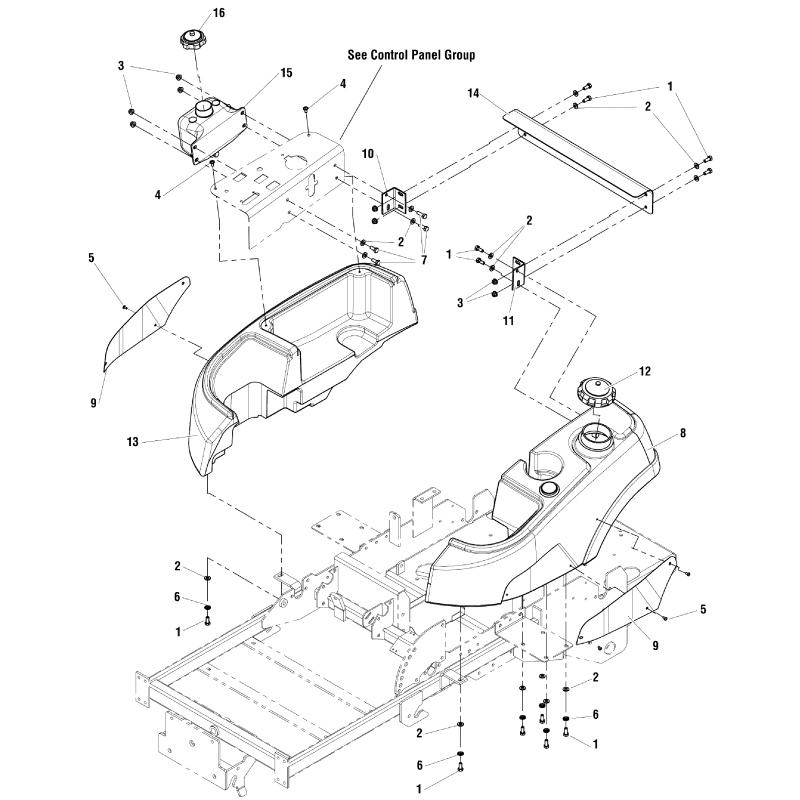 Bouchon de réservoir d'huile hydraulique ZS5023191SM Original Snapper