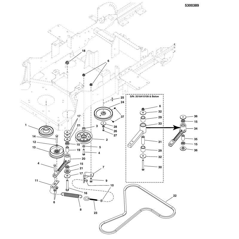 PULLEY, CRANKSHAFT ZS5023252SM GENUINE SNAPPER