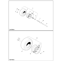 SNAPPER 11 x 4.0 - 5 Rad- und Reifeneinheit, komplett ZS5022433S Originalteil | Newgardenstore.eu