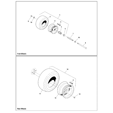 Vorderreifen, 11 x 4.0 - 5 ZS5022433X1 Original Snapper | Newgardenstore.eu