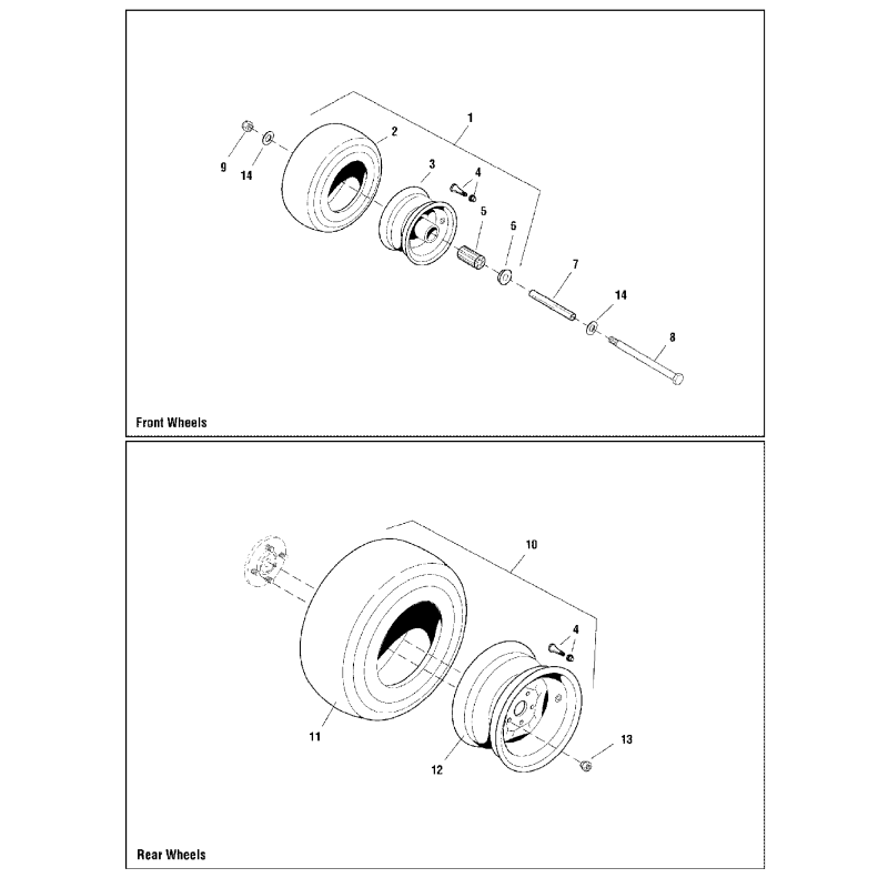 GRUPO DE RUEDAS SNAPPER ZS5022433S2 ORIGINAL