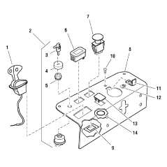 SNAPPER ZS7072517 ORIGINAL DUAL CHOKE/THROTTLE LEVER