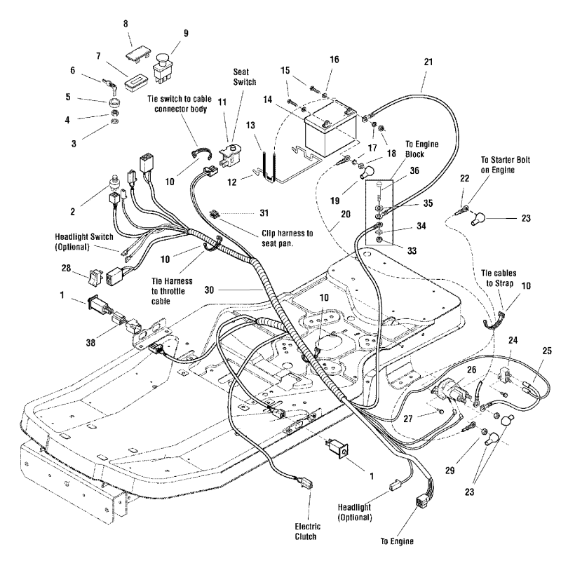 STARTER KEY SET (2PCS) * . × INDAK ZS1717163SM ORIGINAL SNAPPER