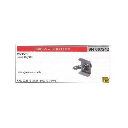 BRIGGS&STRATTON casing retainer with screw for 09J900 series mower motor | Newgardenstore.eu