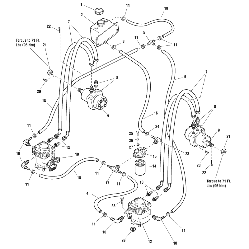 Tuyau flexible SNAPPER 19 HP ST X 45 ZS5102122