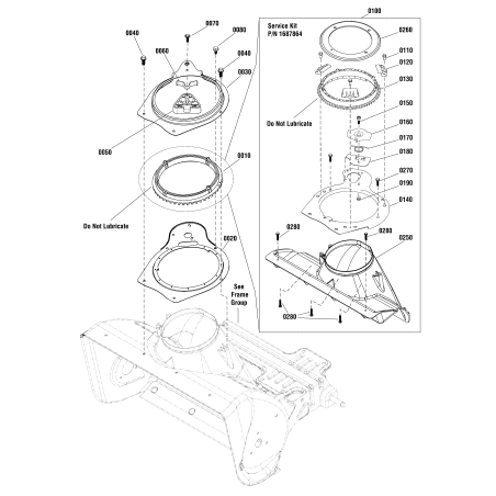 VIS à tête hexagonale avec rondelle, Plastite, 10-14 x 5/8 ZS1960001 ORIGINAL SNAPPER | Newgardenstore.eu
