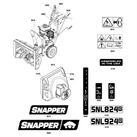 Aufkleber, Getriebe ZS1736616YP ORIGINAL SNAPPER | Newgardenstore.eu