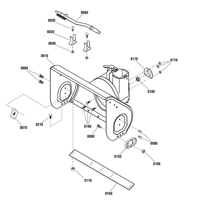 BRNG,ALBERO DELLA COCLEA MF-L ZS53757MA ORIGINALE SNAPPER