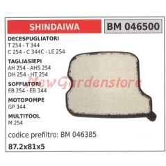 Fiiltro aria SHINDAIWA per decespugliatore tagliasiepe soffiatore 046500