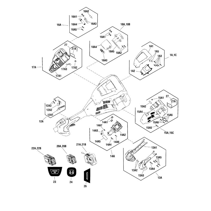 KIT, LEFT HANDLE, NA &amp- EU ZS770160 ORIGINAL SNAPPER
