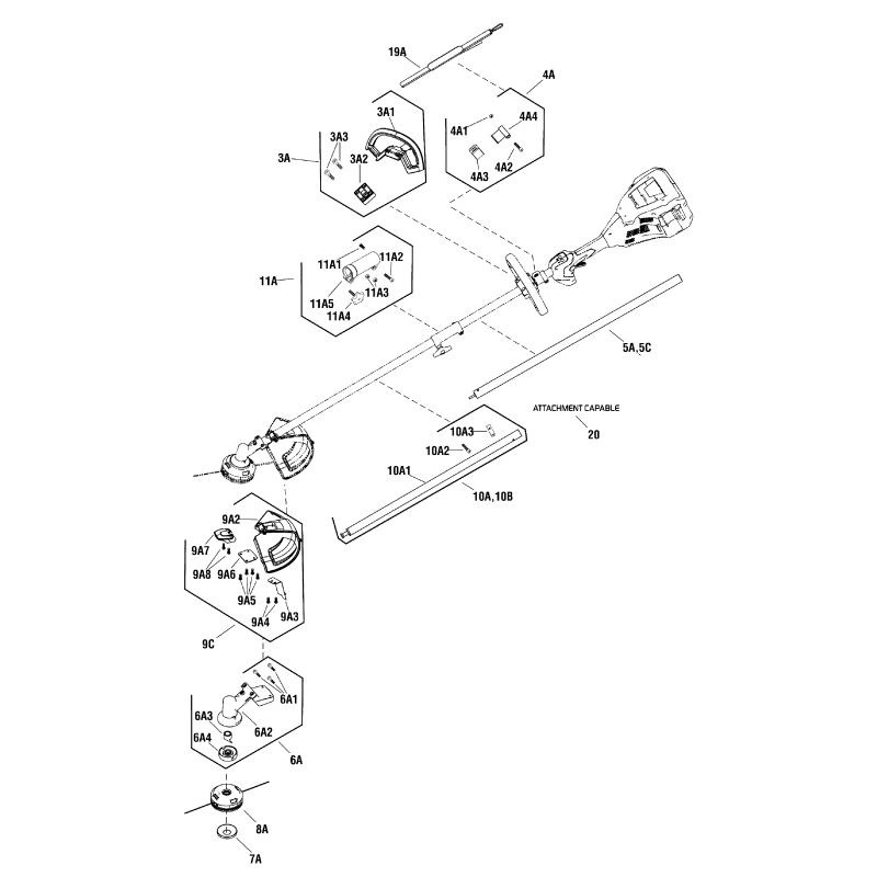 KIT TUBO+ASTA INTERNA C/ADES.SICUR. × ESXDST82 ZS770407 SNAPPER ORIGINALE