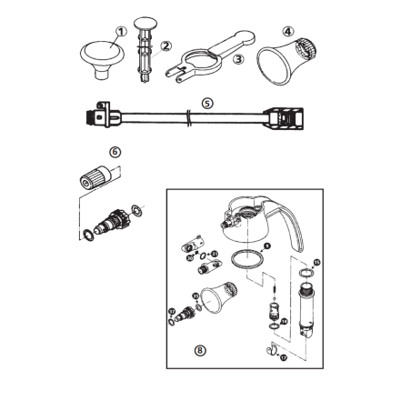 Coppetta spruzzatore SR41834 ORIGINALE SOLO | Newgardenstore.eu