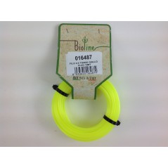 BIOLINE brush cutter wire yellow round diameter 2.4 mm length 15 m