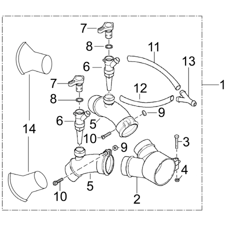 Ugello doppio SR4900137 ORIGINALE SOLO | Newgardenstore.eu