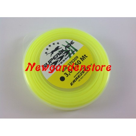 Brushcutter wire yellow 270209 round diameter 3.0mm 50 metres | Newgardenstore.eu