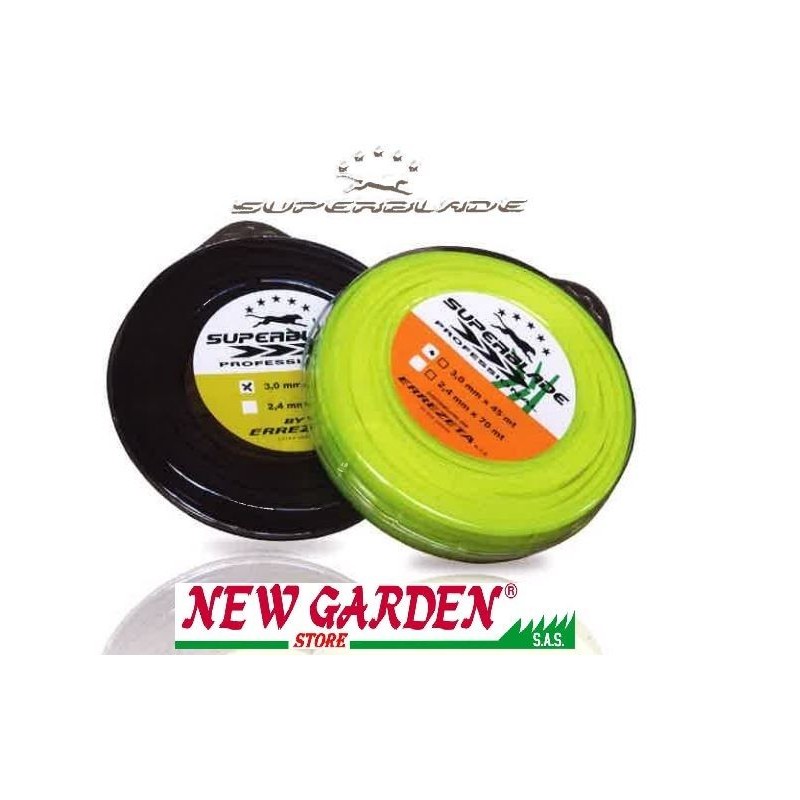 Brushcutter wire grey 270235 superblade super silent 3,3 mm 50metres