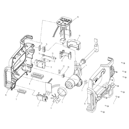 MOTOR ORIGINAL WORX XR60060706 | Newgardenstore.eu