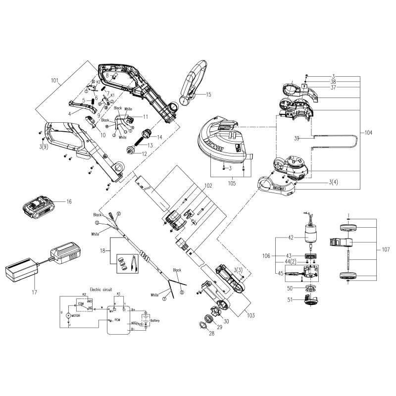 Batteria 20V XR50026321 ORIGINALE WORX