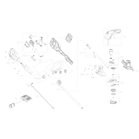 WORX Original XR50027696 Zusatzgriffset | Newgardenstore.eu