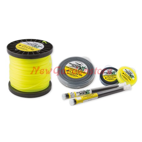 Fil de coupe pour débroussailleuse couleur jaune 30 mt long 270222 | Newgardenstore.eu