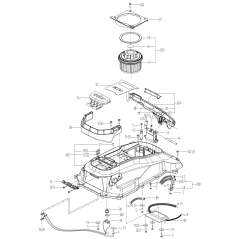 ORIGINAL WORX FOLDING TOP COVER SENSOR XR50029480