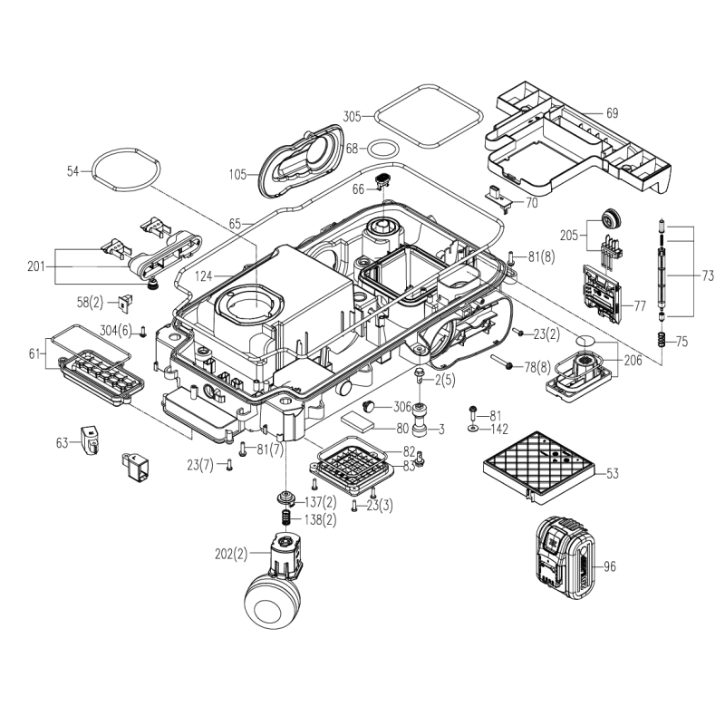 Base XR50048367 ORIGINALE WORX