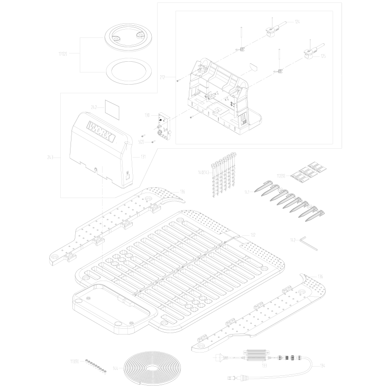 Aimant en caoutchouc XR50049356 ORIGINAL WORX