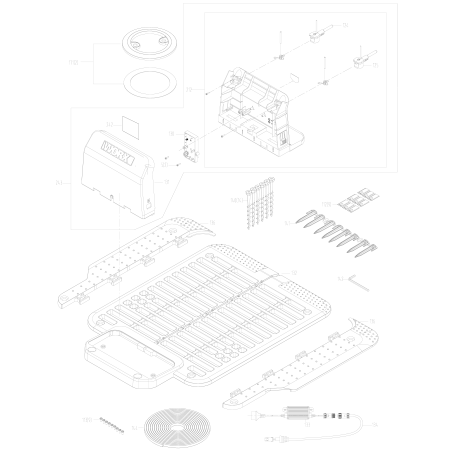 Componente lector de tarjetas original Worx XR50048156 | Newgardenstore.eu