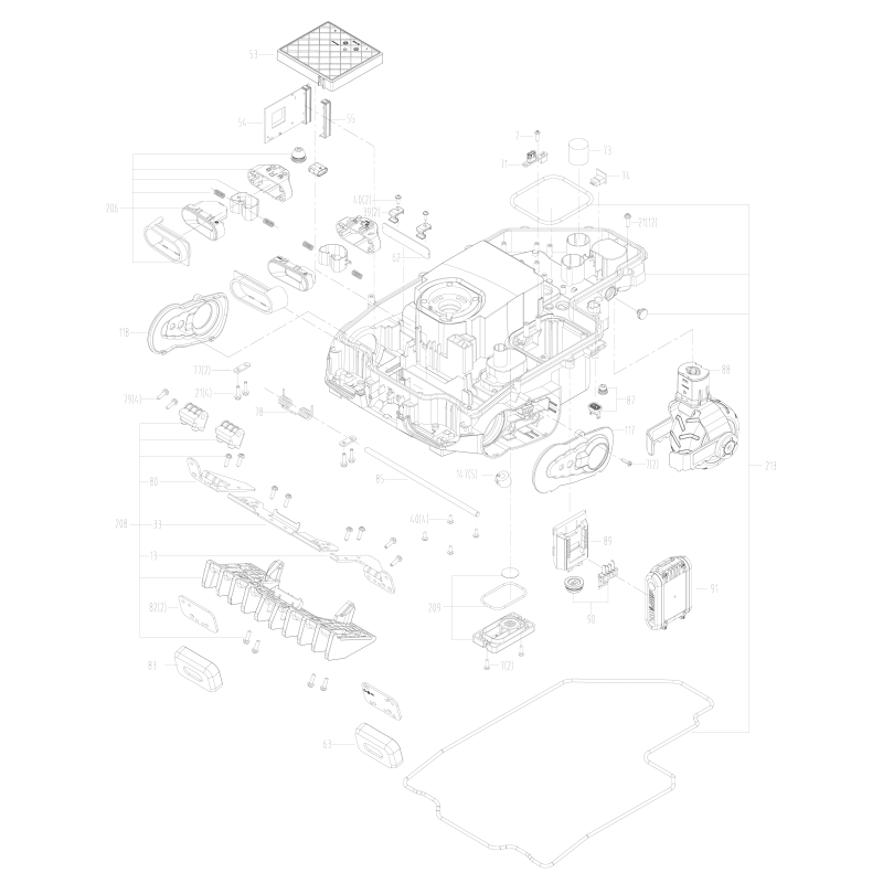Grundbaugruppe XR50047227 ORIGINAL WORX