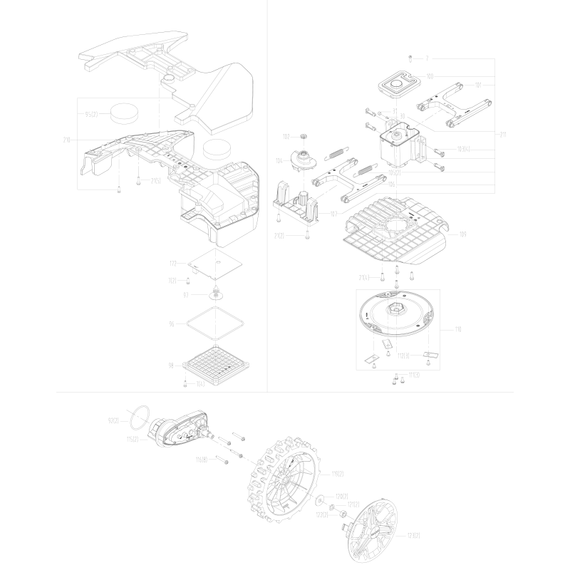 Adjustment screw XR50047187 ORIGINAL WORX