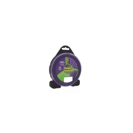 Alambre POWER TECHNIK desbrozadora violeta cuadrado diámetro 2,4 mm longitud 15 mt | Newgardenstore.eu