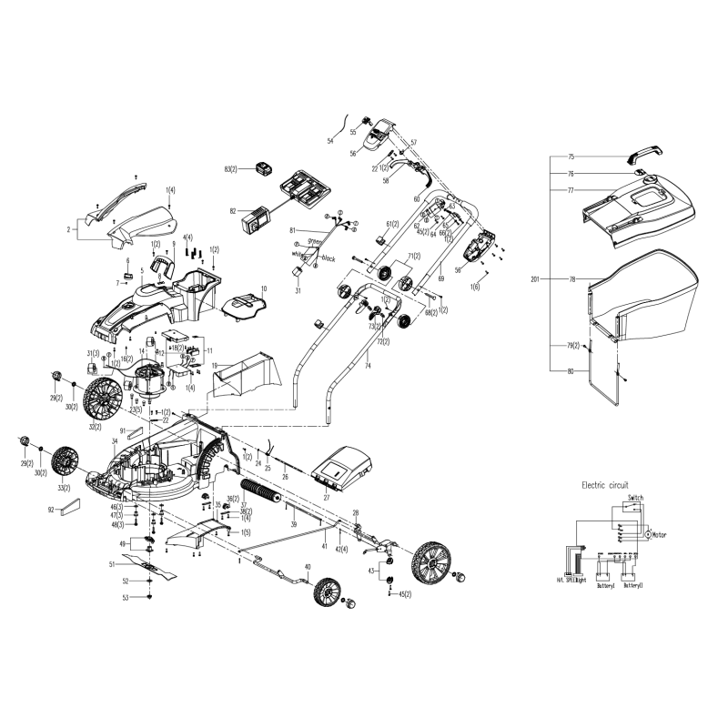 BATTERIE (LI-ION, 4AH, 20V) WA3553 XR50028269 ORIGINAL WORX