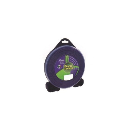 Alambre POWER TECHNIK desbrozadora cuadrado violeta diámetro 2,4 mm longitud 70 mt | Newgardenstore.eu