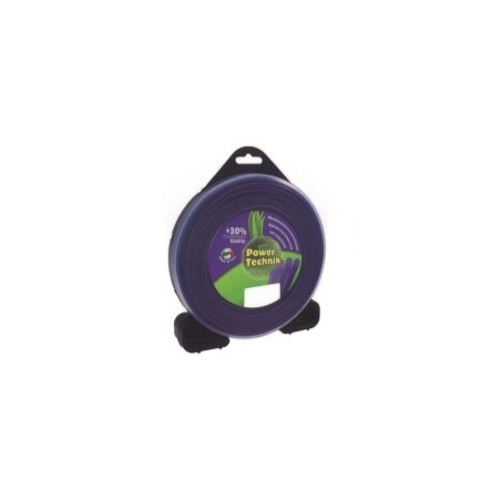 Wire POWER TECHNIK brush cutter violet square diameter 2,4 mm length 70 mt | Newgardenstore.eu